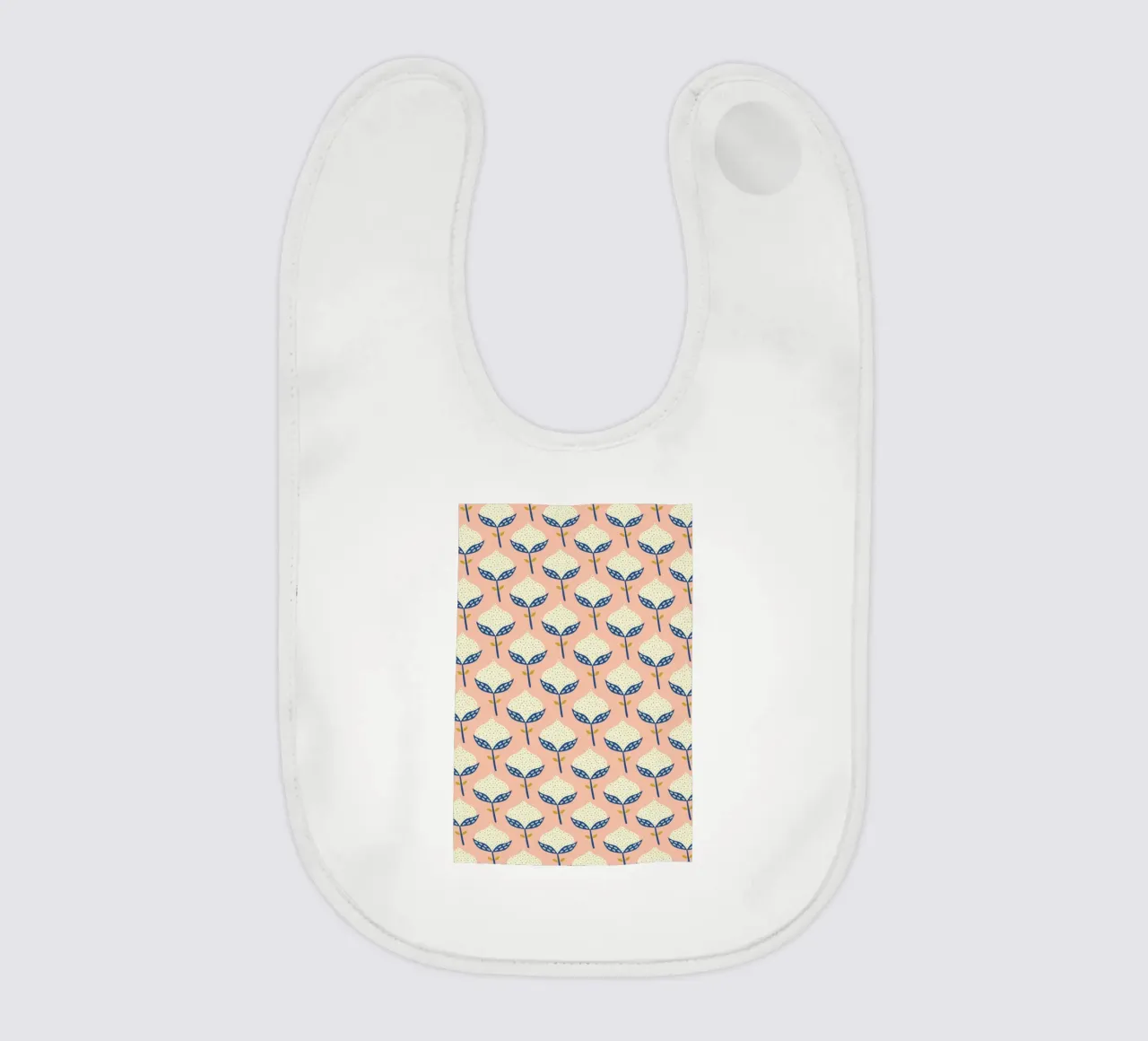 Scandinavian Flower Pattern bavaglino da Karin Bijlsma