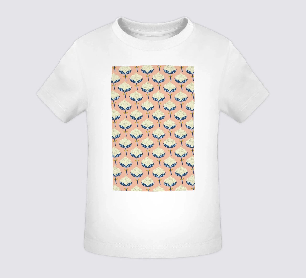 Scandinavian Flower Pattern maglietta neonato da Karin Bijlsma