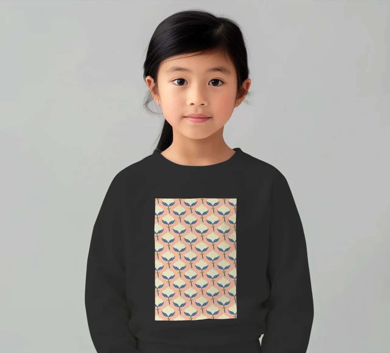 Scandinavian Flower Pattern felpa bambino da Karin Bijlsma