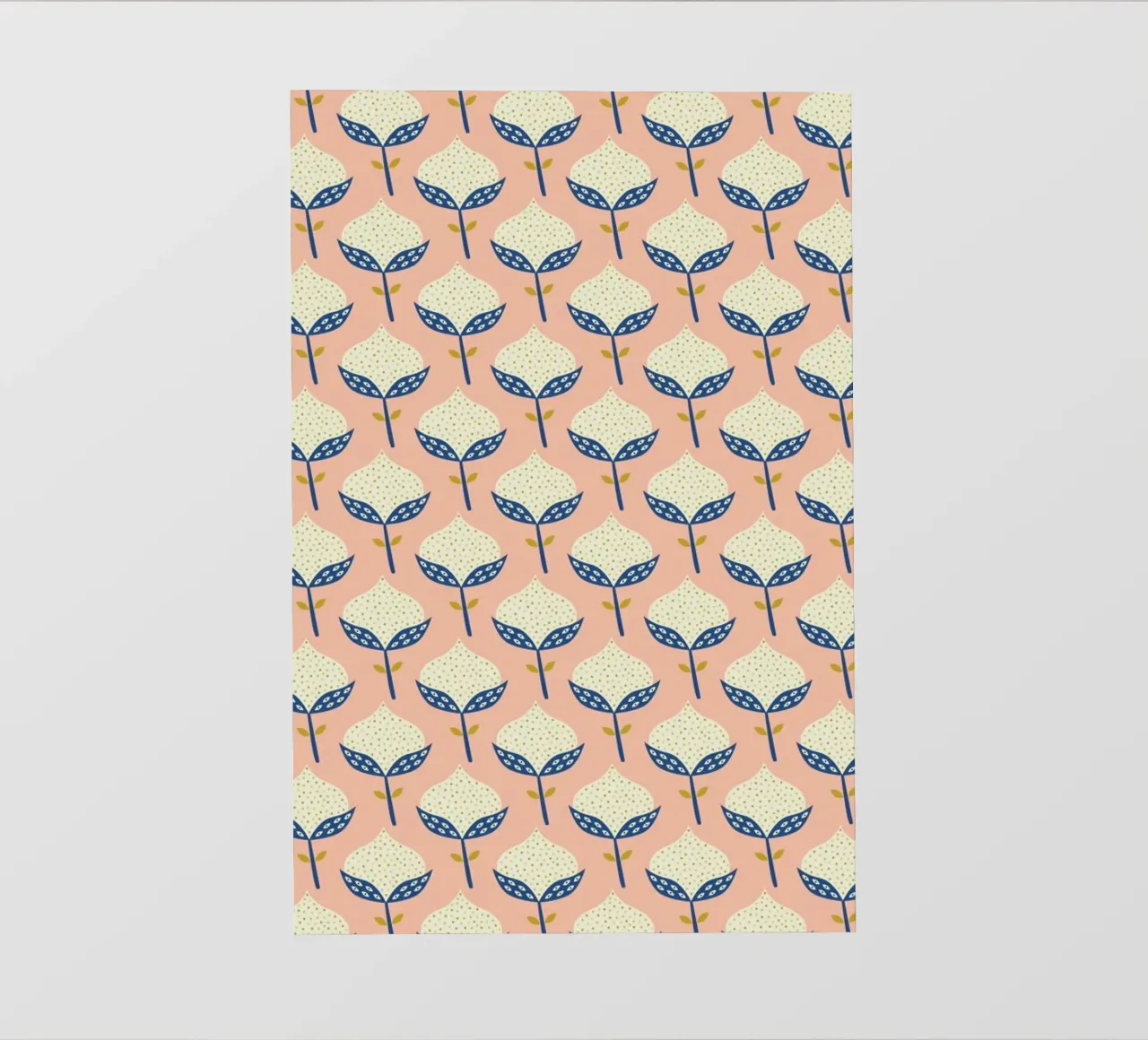 Scandinavian Flower Pattern lámina retroiluminada de Karin Bijlsma