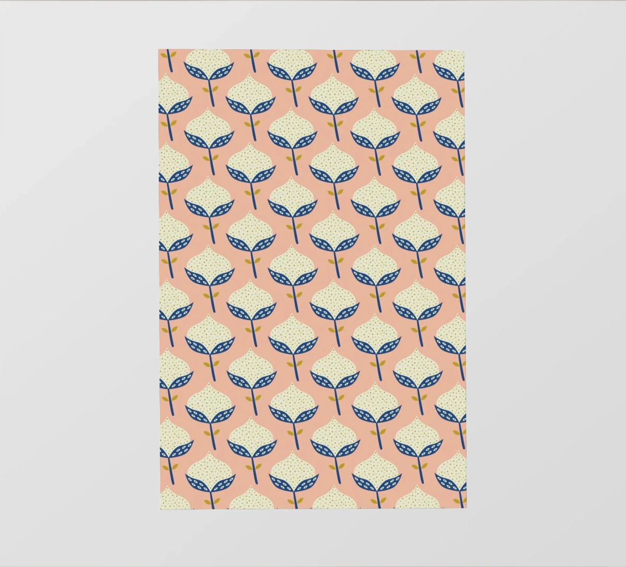 Scandinavian Flower Pattern telo in pvc da Karin Bijlsma
