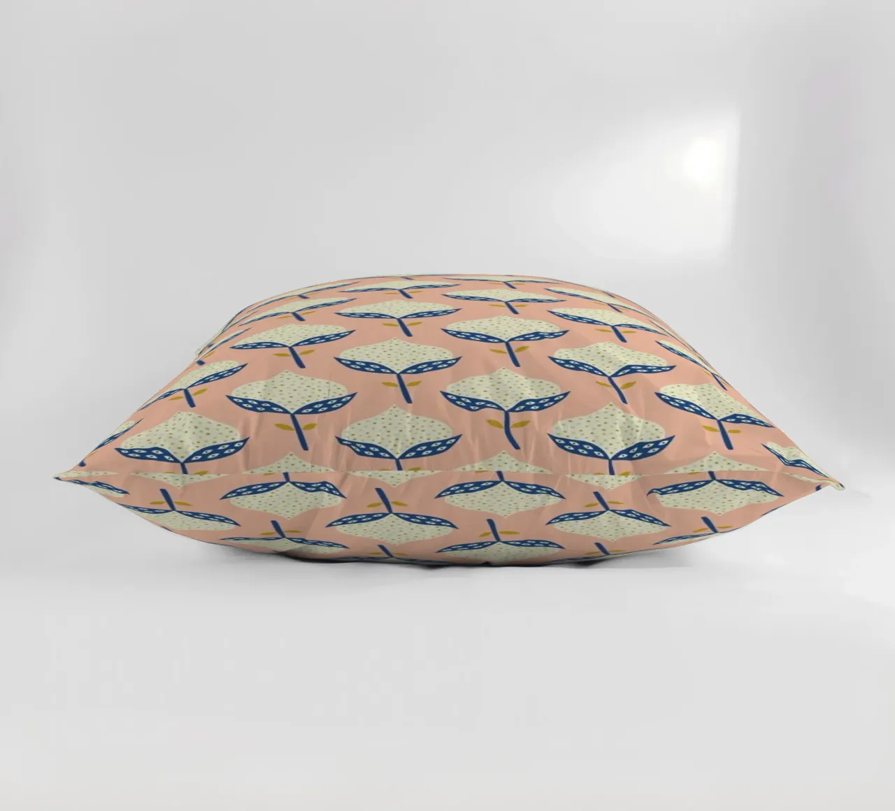Scandinavian Flower Pattern Kissen von Karin Bijlsma