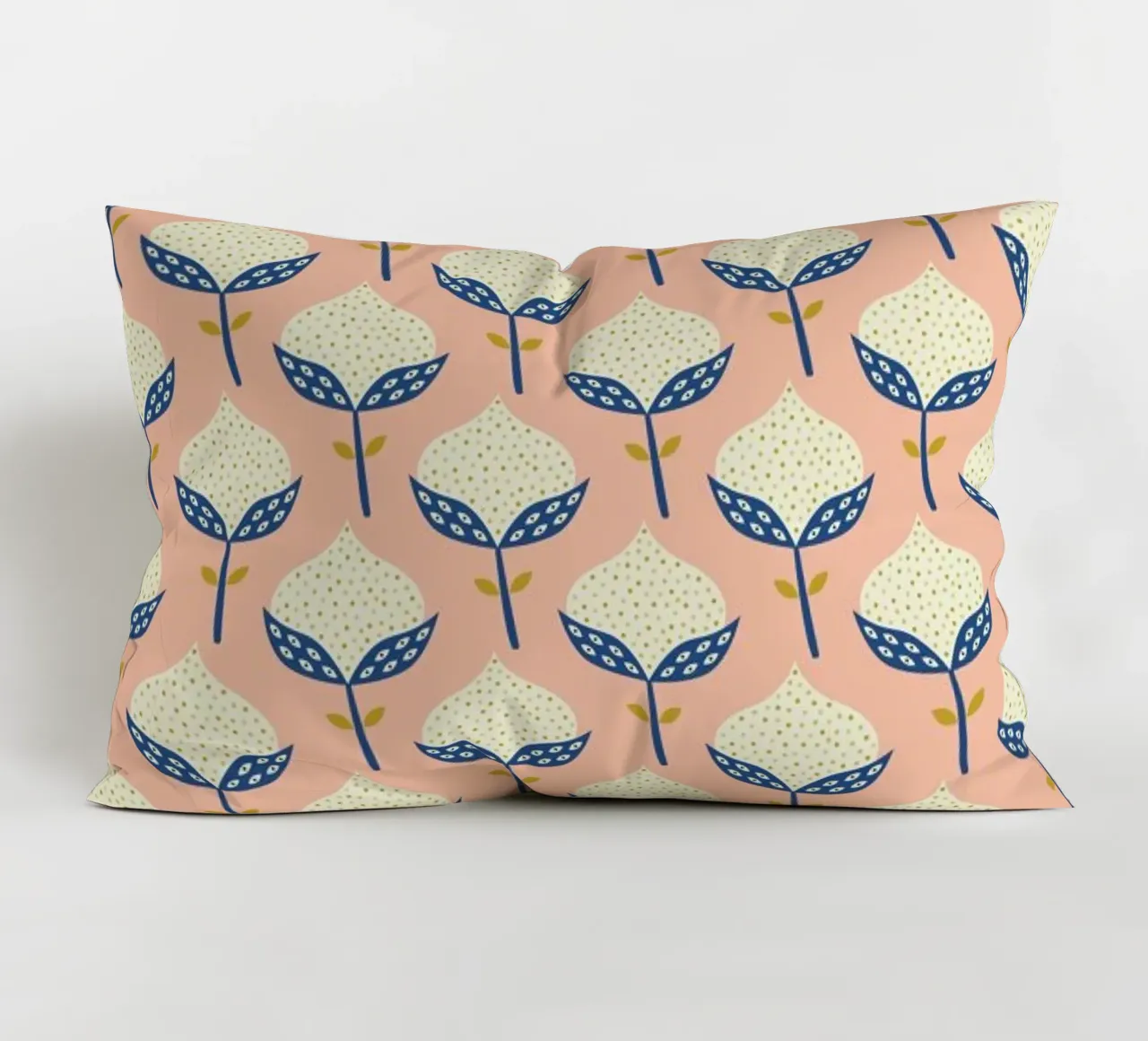 Scandinavian Flower Pattern Kissen von Karin Bijlsma
