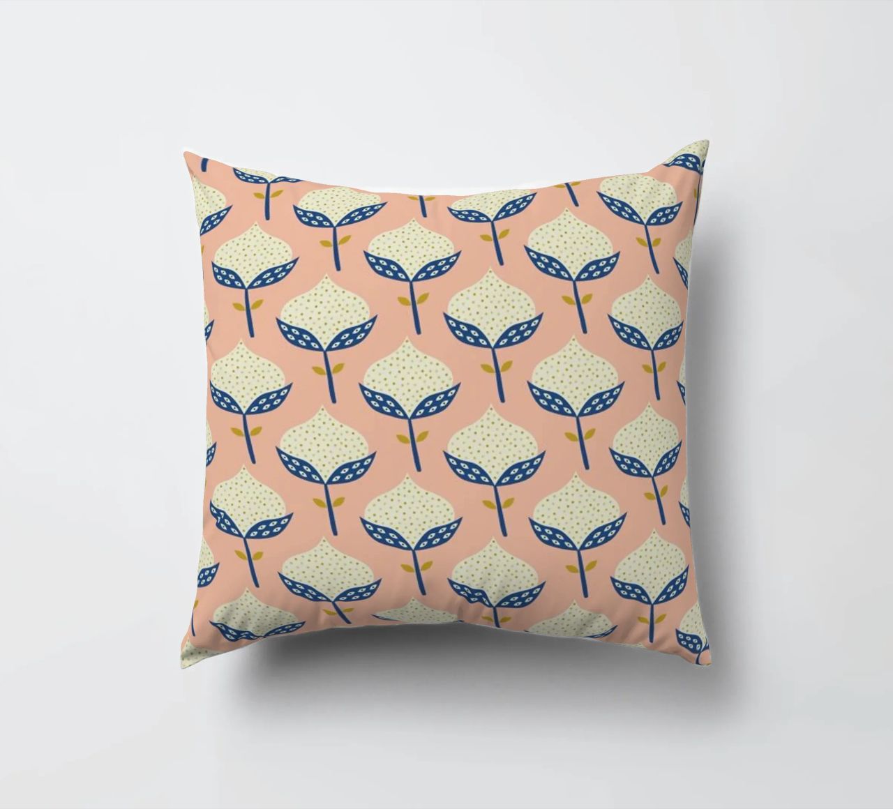 Scandinavian Flower Pattern cuscino da Karin Bijlsma
