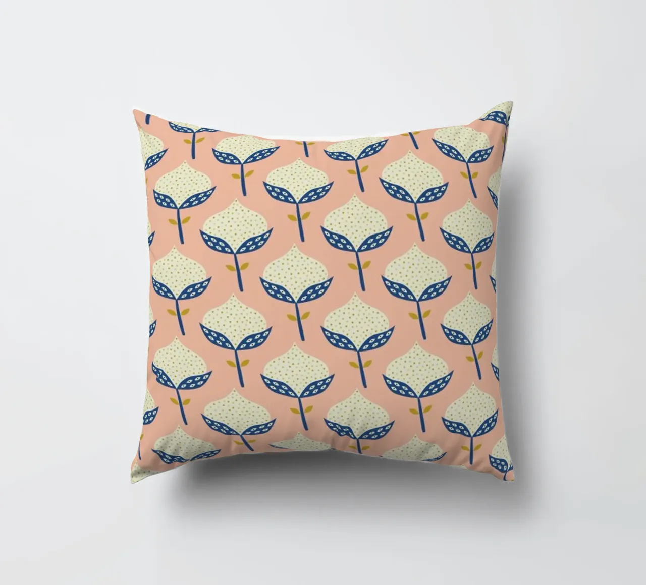 Scandinavian Flower Pattern cuscino da Karin Bijlsma