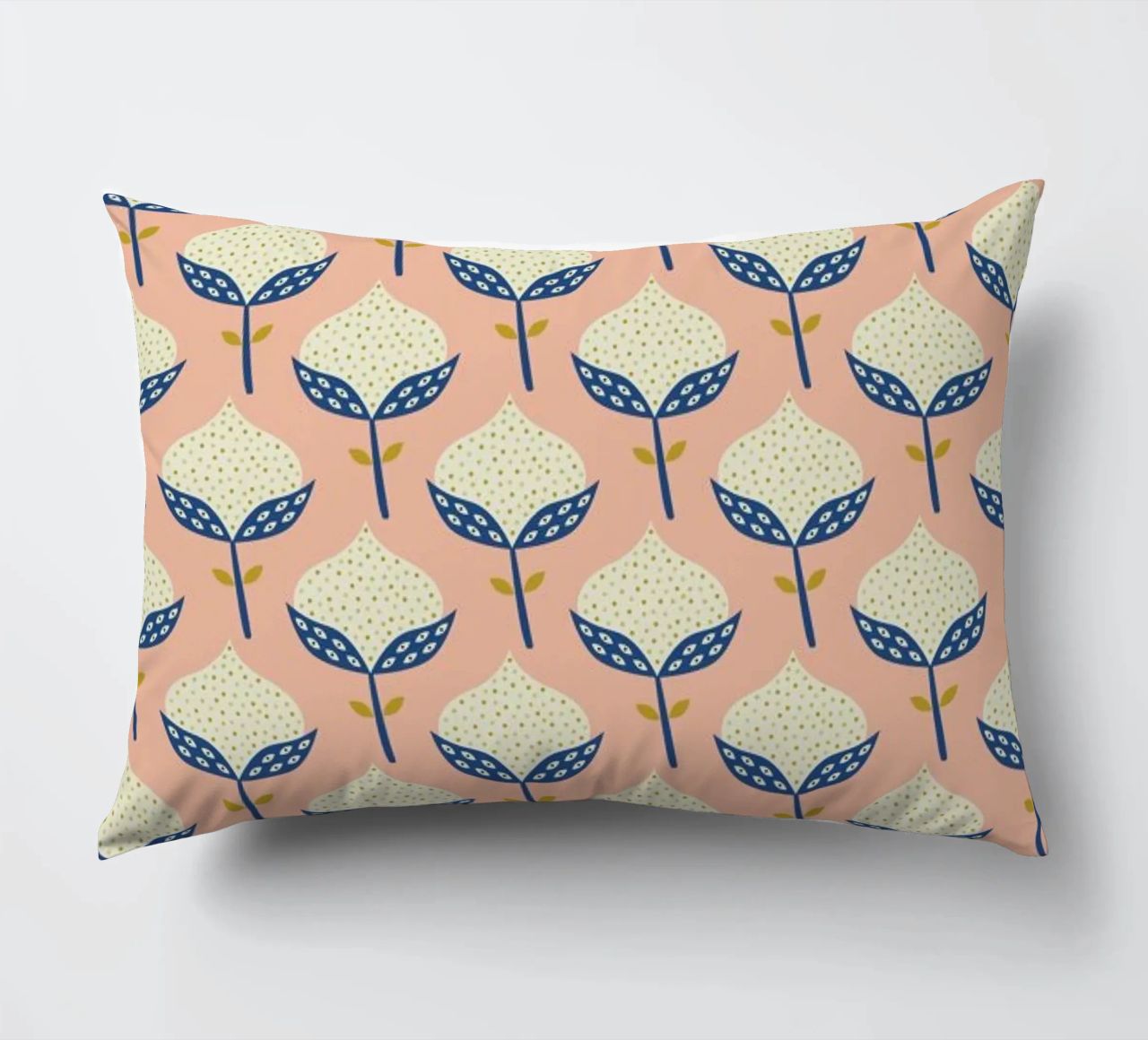 Scandinavian Flower Pattern cuscino da Karin Bijlsma
