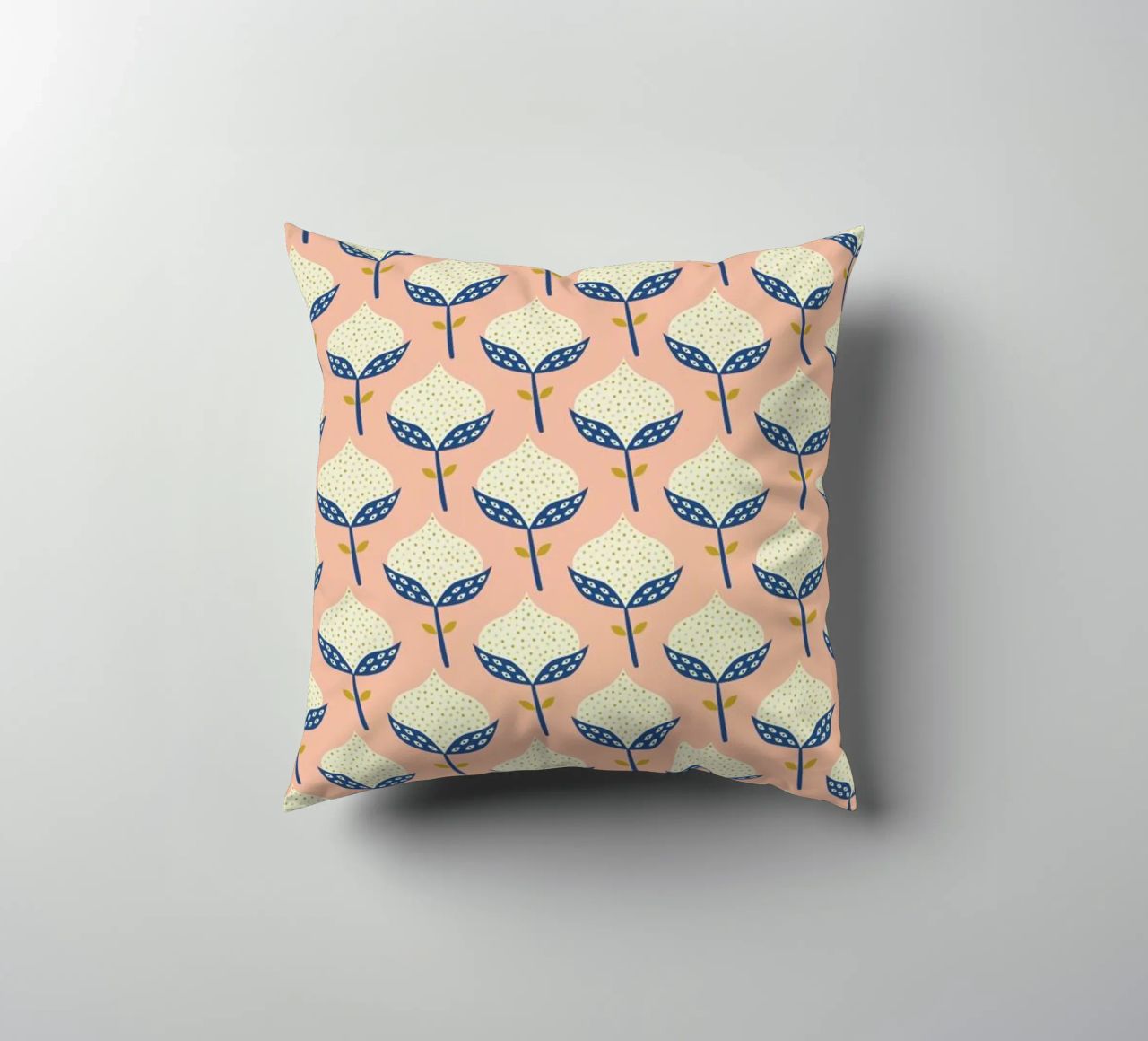 Scandinavian Flower Pattern cuscino da Karin Bijlsma
