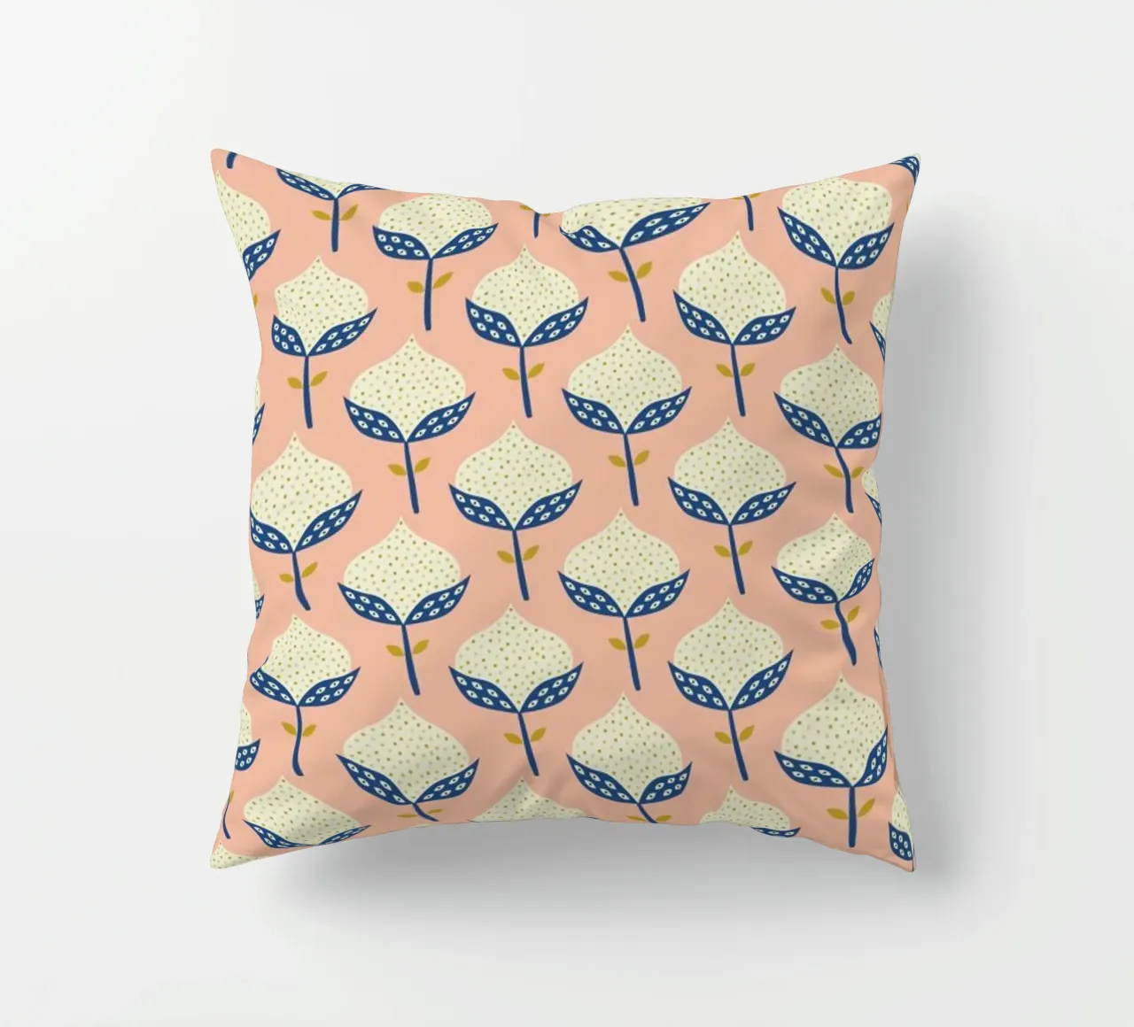 Scandinavian Flower Pattern cuscino da Karin Bijlsma