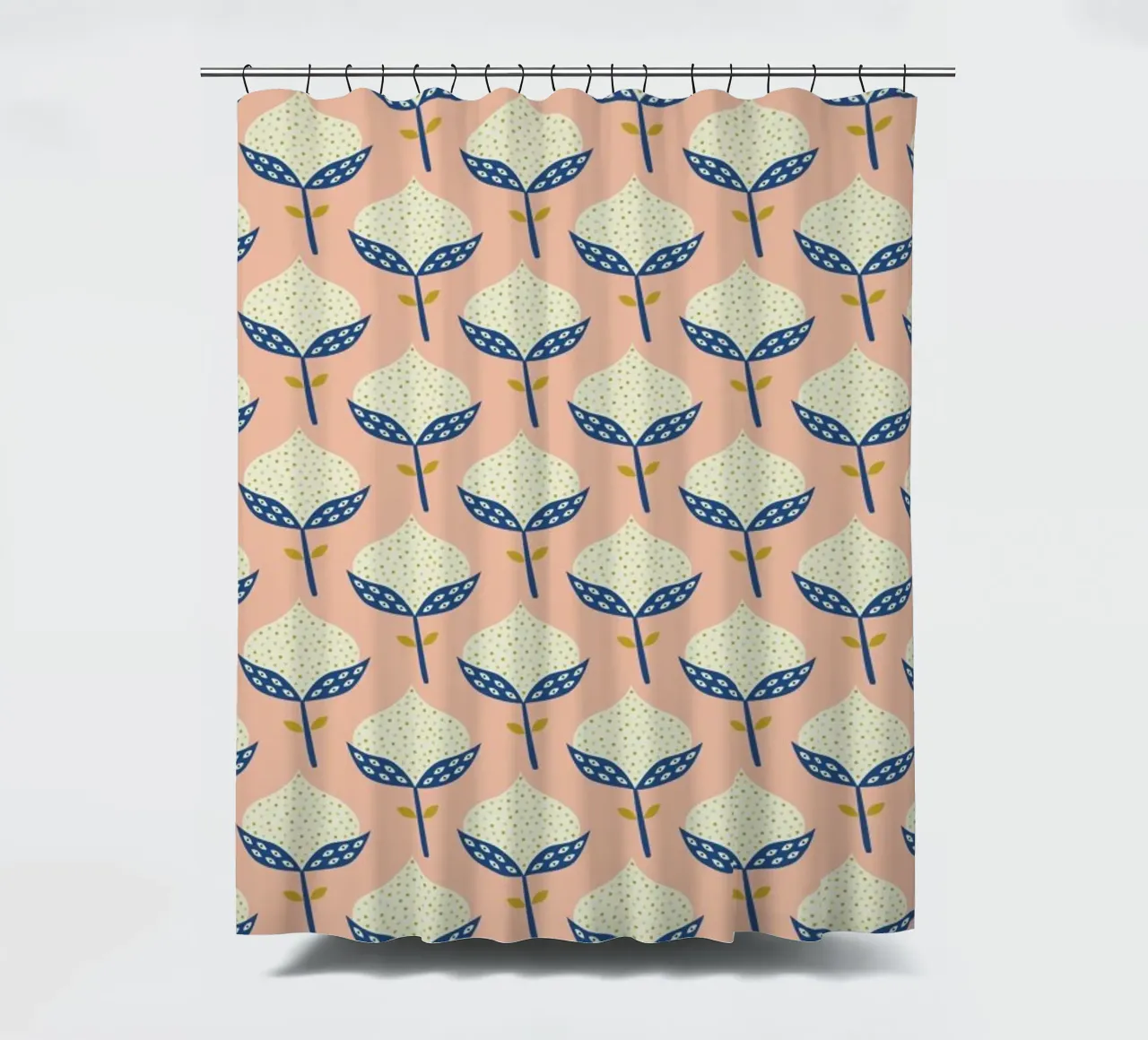 Scandinavian Flower Pattern tenda da doccia da Karin Bijlsma