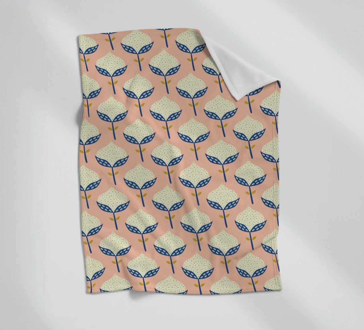 Scandinavian Flower Pattern coperta in pile da Karin Bijlsma