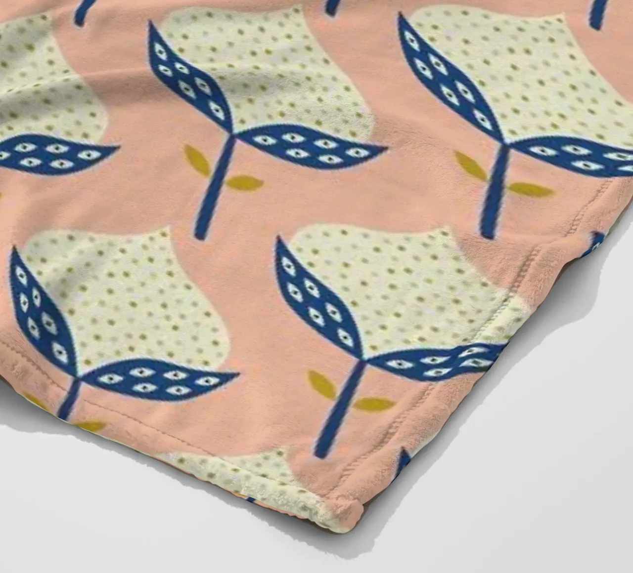 Scandinavian Flower Pattern manta de franela de Karin Bijlsma