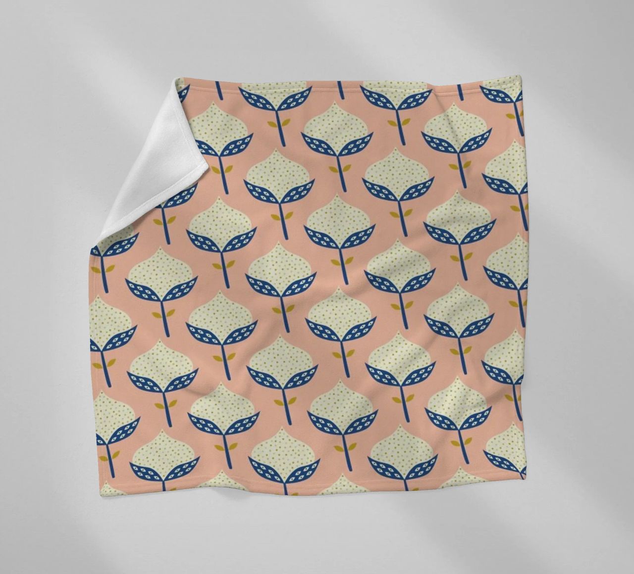 Scandinavian Flower Pattern coperta in pile da Karin Bijlsma