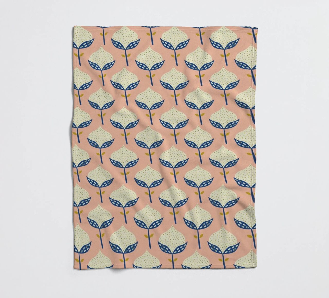 Scandinavian Flower Pattern coperta in pile da Karin Bijlsma