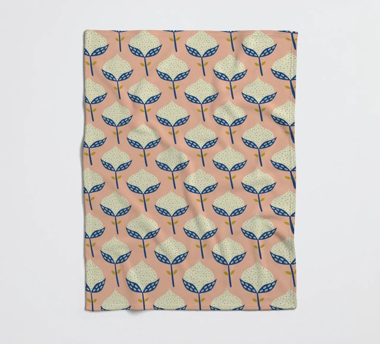 Scandinavian Flower Pattern manta de franela de Karin Bijlsma