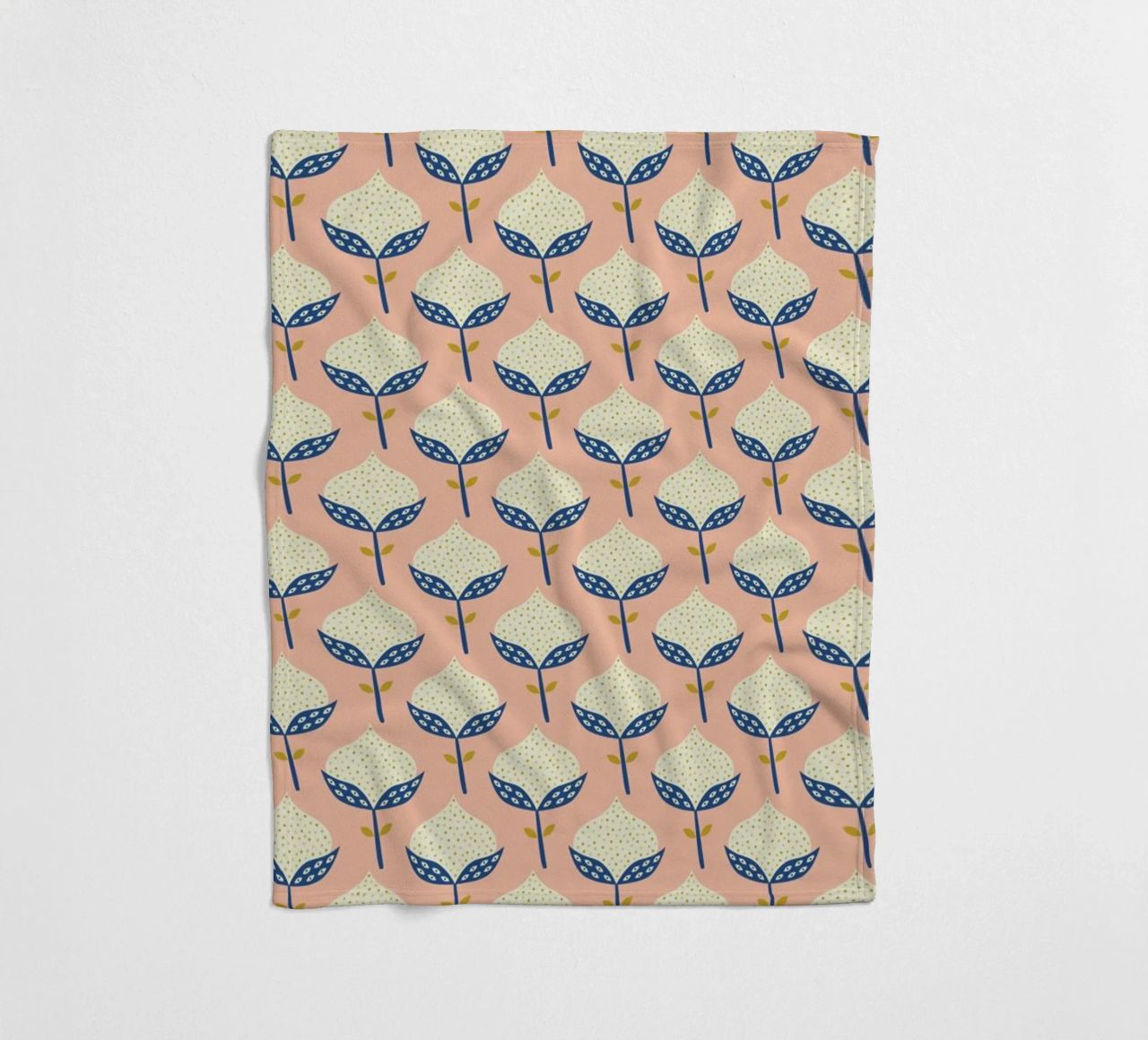 Scandinavian Flower Pattern coperta in pile da Karin Bijlsma