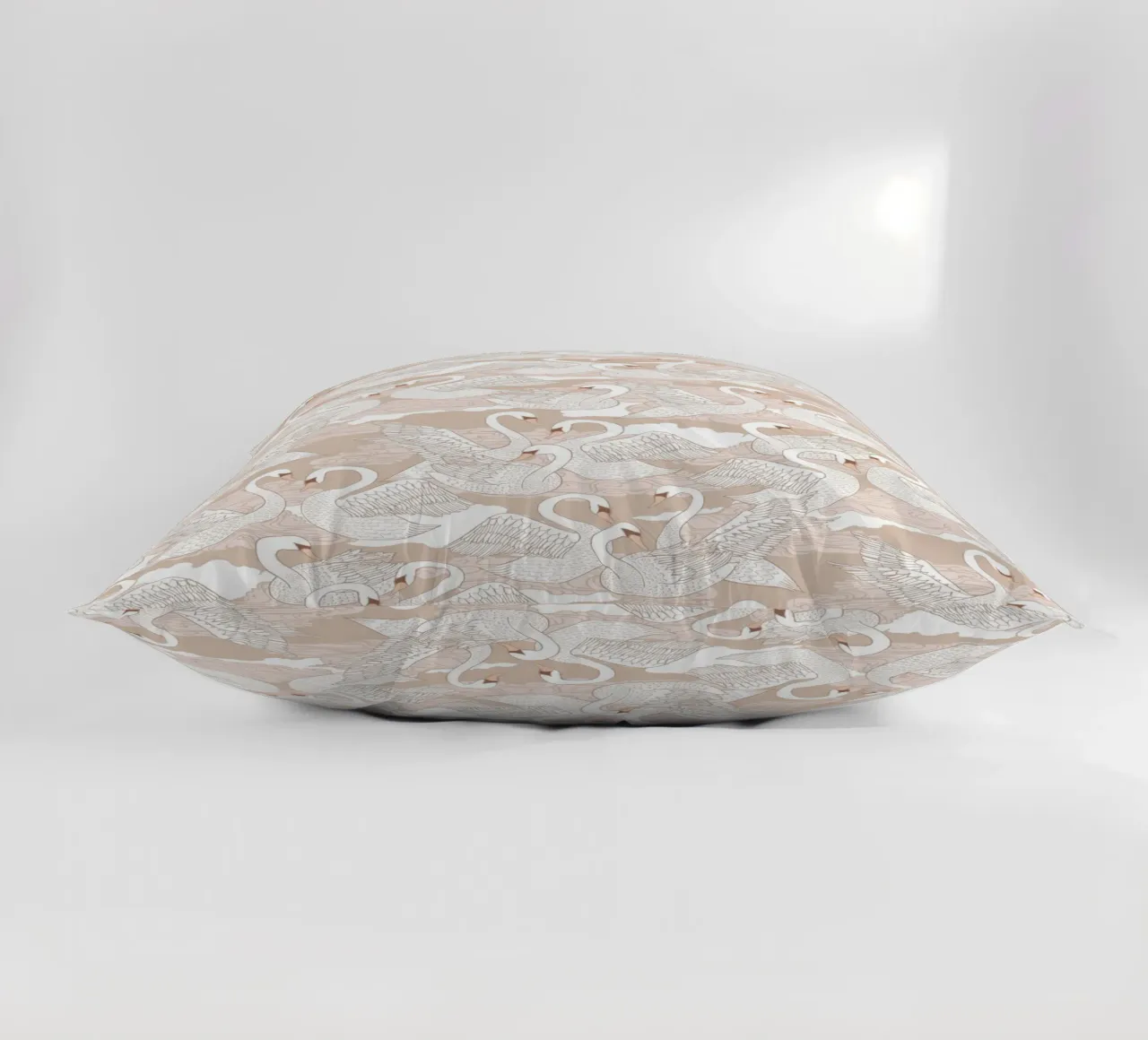 Cecilia Mok - Cigni di cotone cuscino da The Artcircle