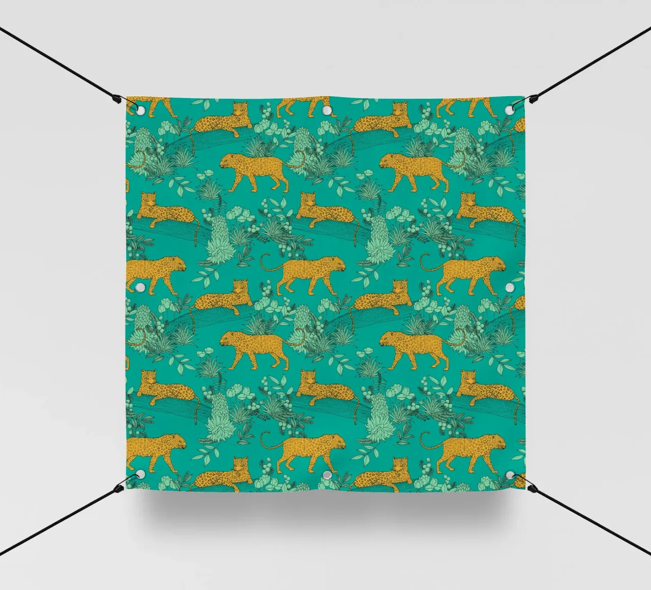 Cecilia Mok - Serengeti Leopard Ocean telo in pvc da The Artcircle