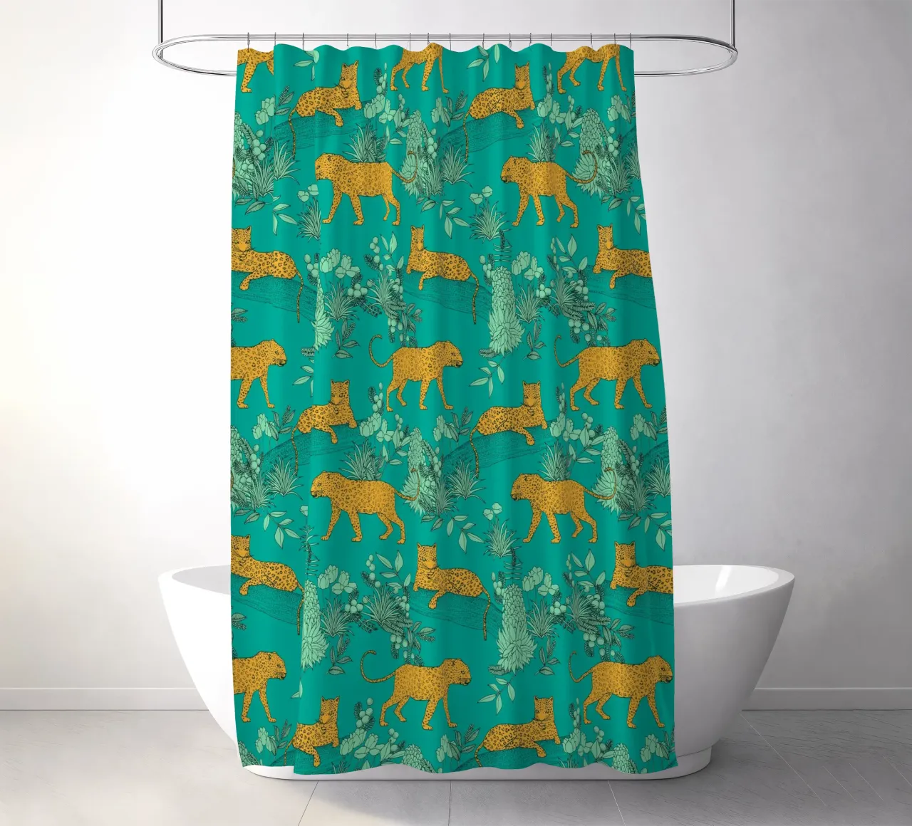 Cecilia Mok - Serengeti Leopard Ocean tenda da doccia da The Artcircle