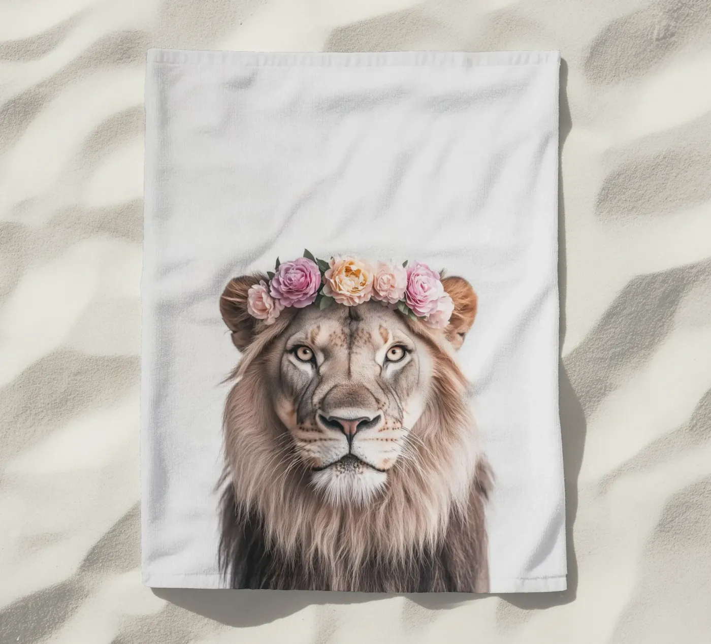 Simba simpatico leone telo mare da Carinaprint