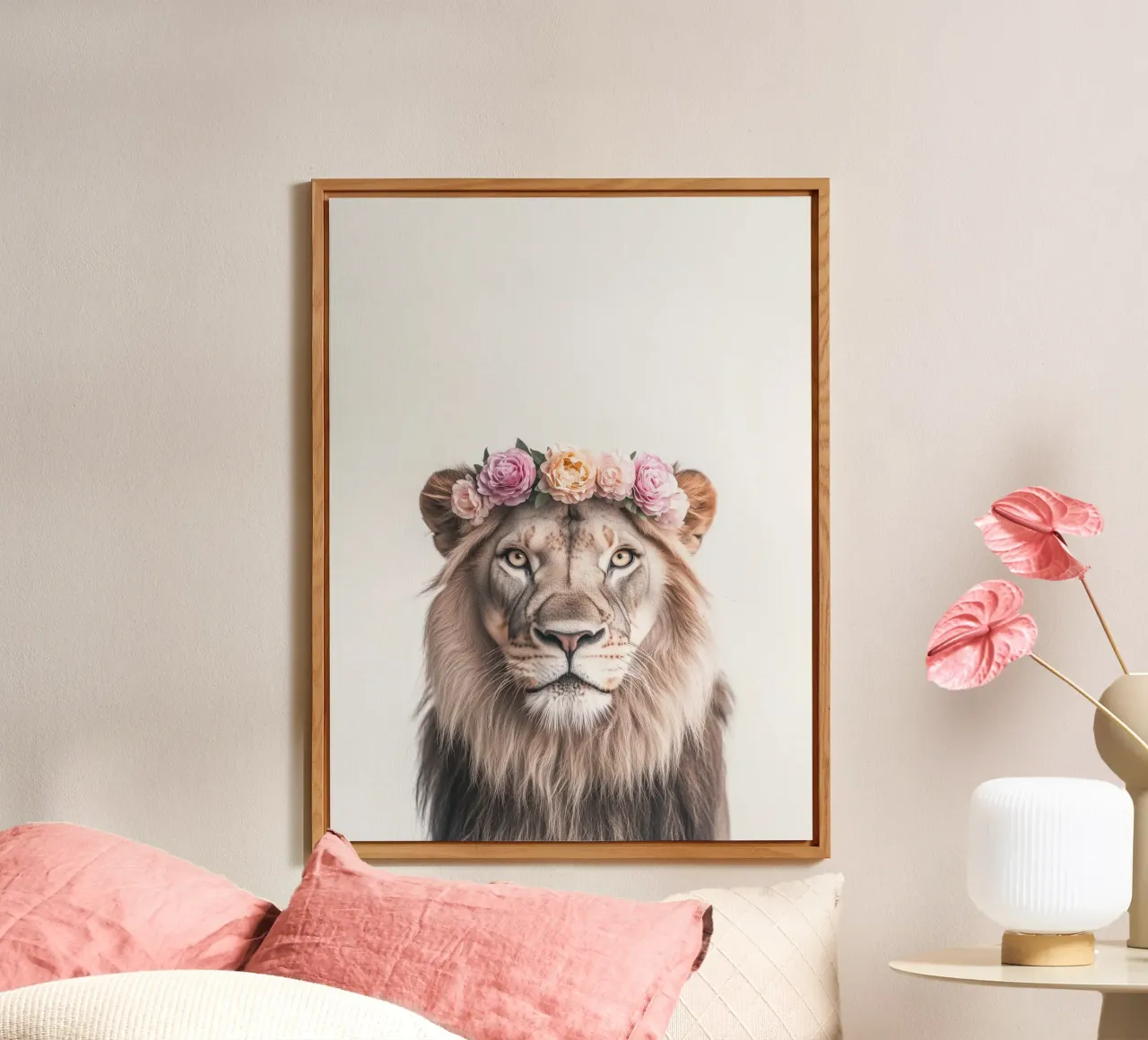 Simba simpatico leone alluminio dibond da Carinaprint