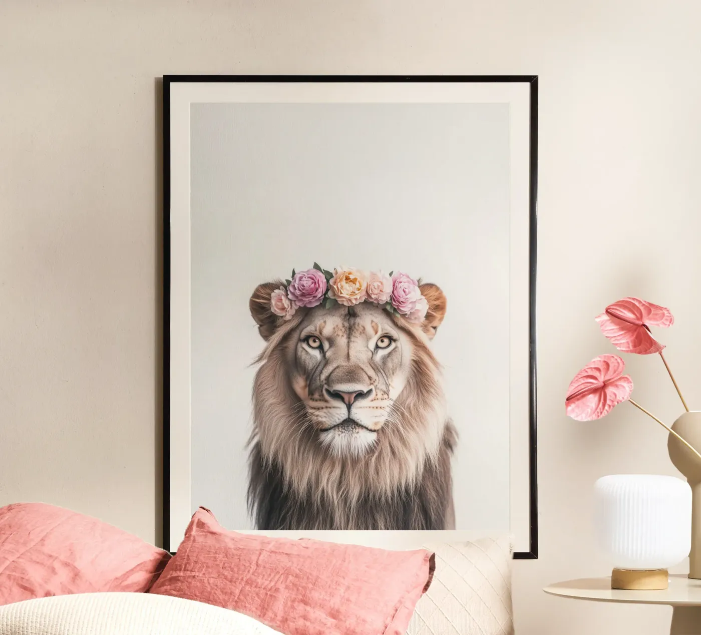 Simba cute lion poster da Carinaprint