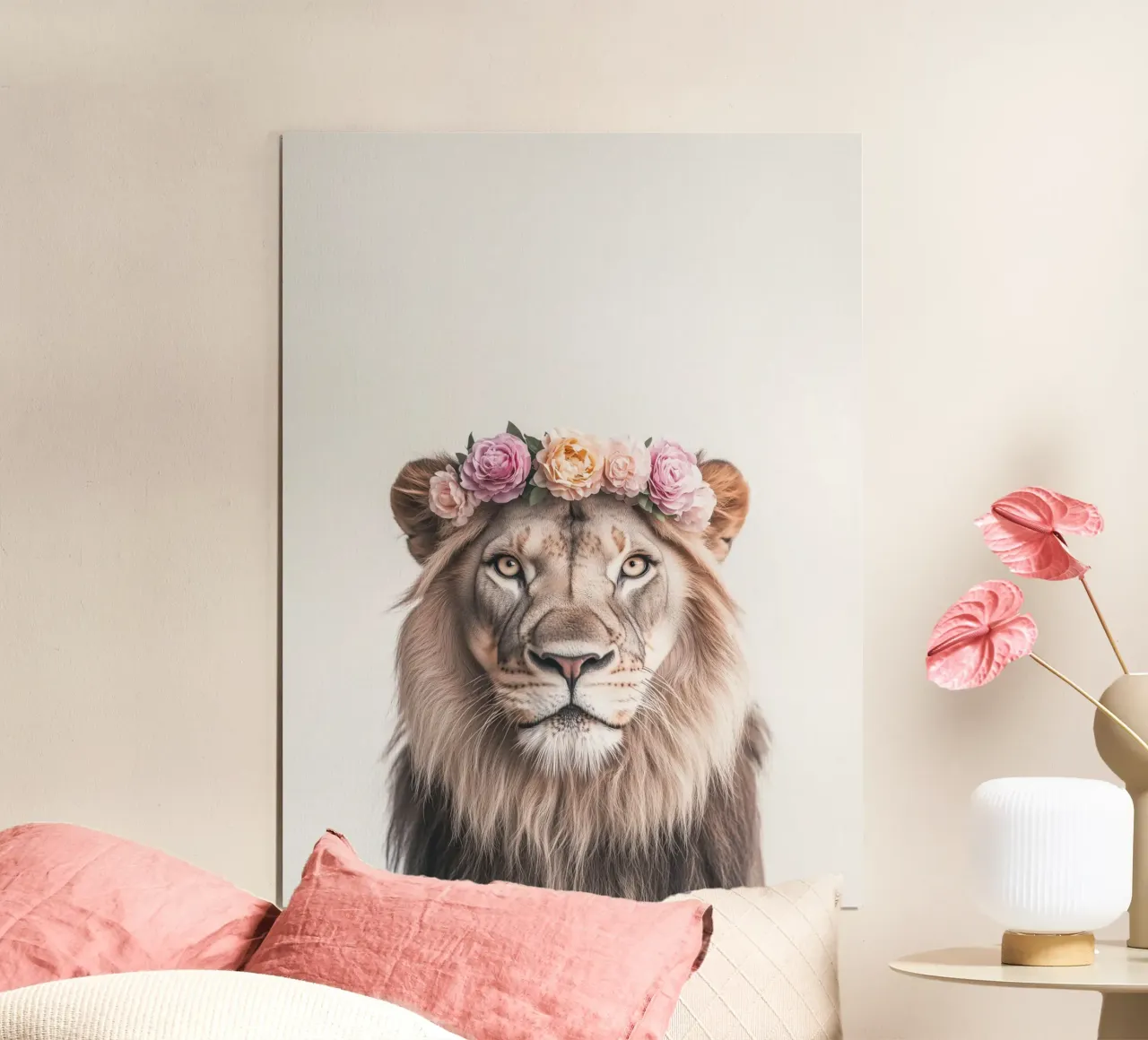 Simba cute lion poster by Carinaprint