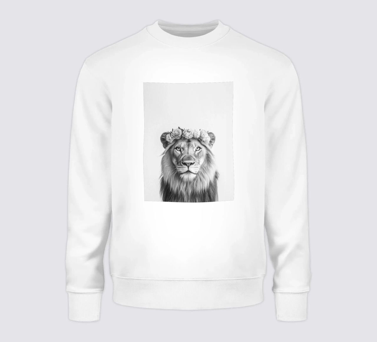 Leone Simba B&N felpa da Carinaprint