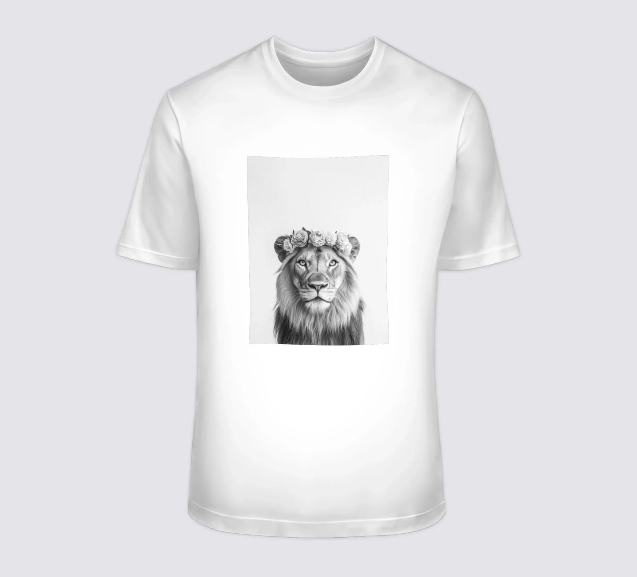 Leone Simba B&N t-shirt da Carinaprint