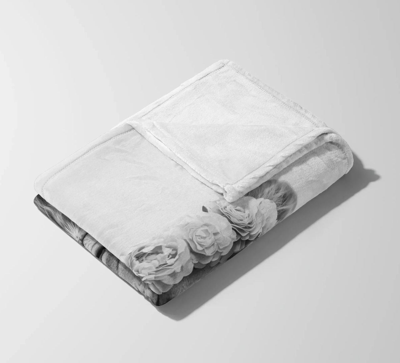 Leone Simba B&N coperta in pile da Carinaprint