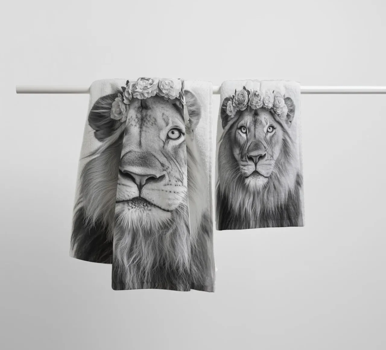 Leone Simba B&N asciugamano da bagno da Carinaprint