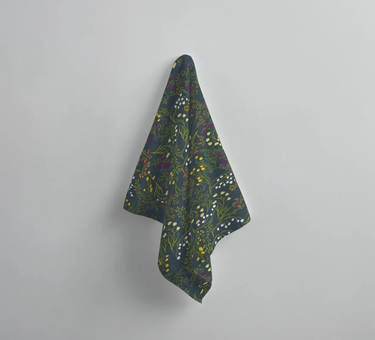 Cecilia Mok - Summer Meadow Slate towel by The Artcircle