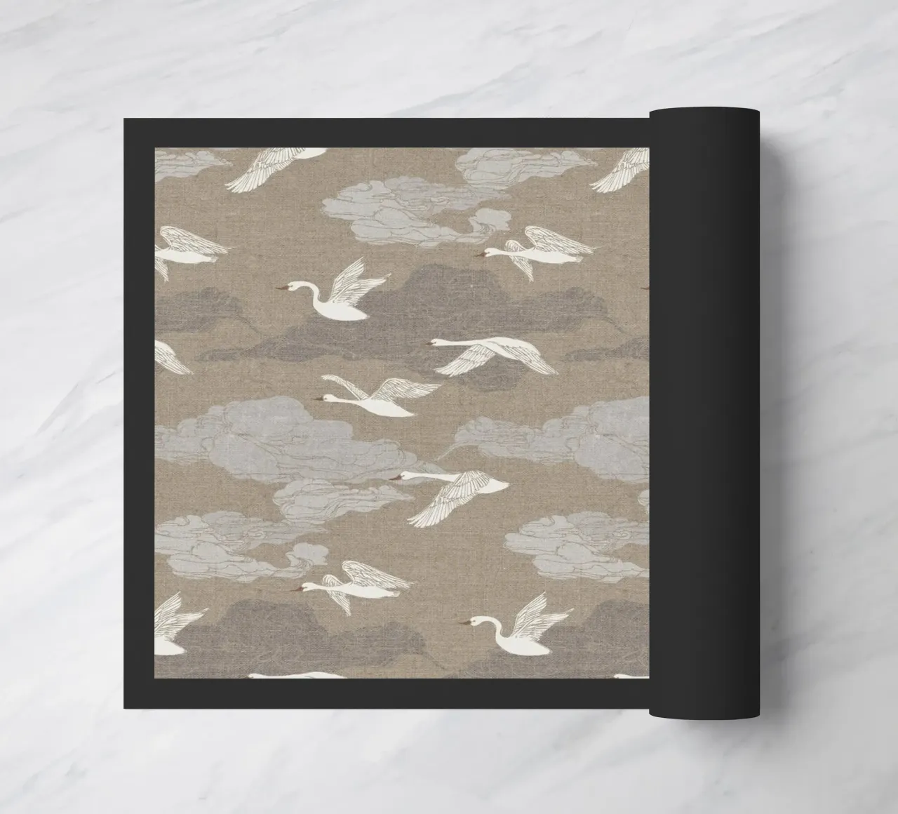 Cecilia Mok - Lino Wild Swans zerbino da The Artcircle