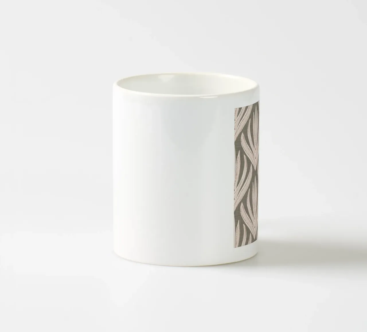 Retro Folk Leaf Laurel Oak PANTONE 17-0610 - Mid Century Mod tazza in ceramica da susanacosta