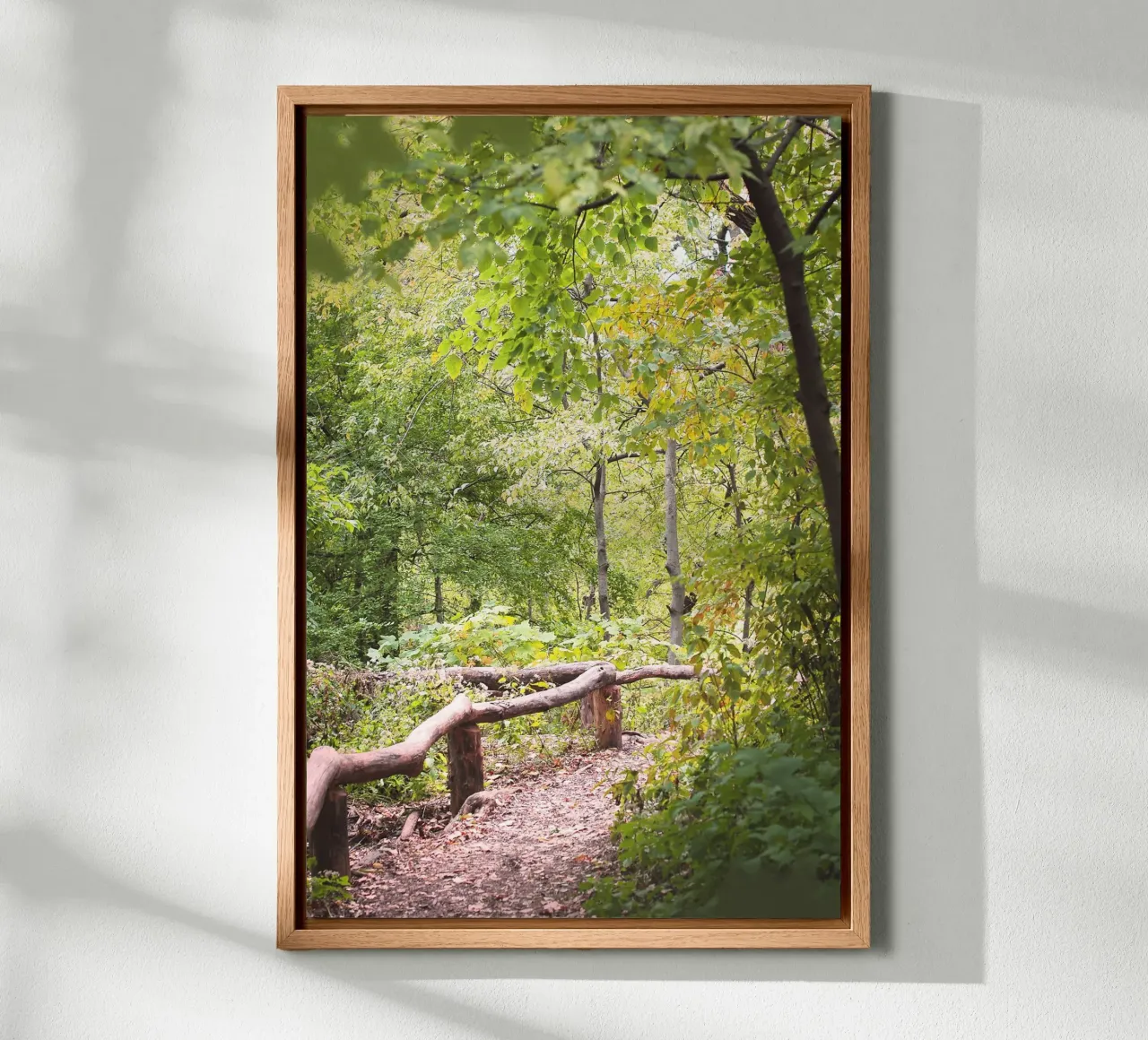 New York, VS I Een wandeling in Central Park en een natuurlijk groen bos canvas met Baklijst van Julie Travel Photography