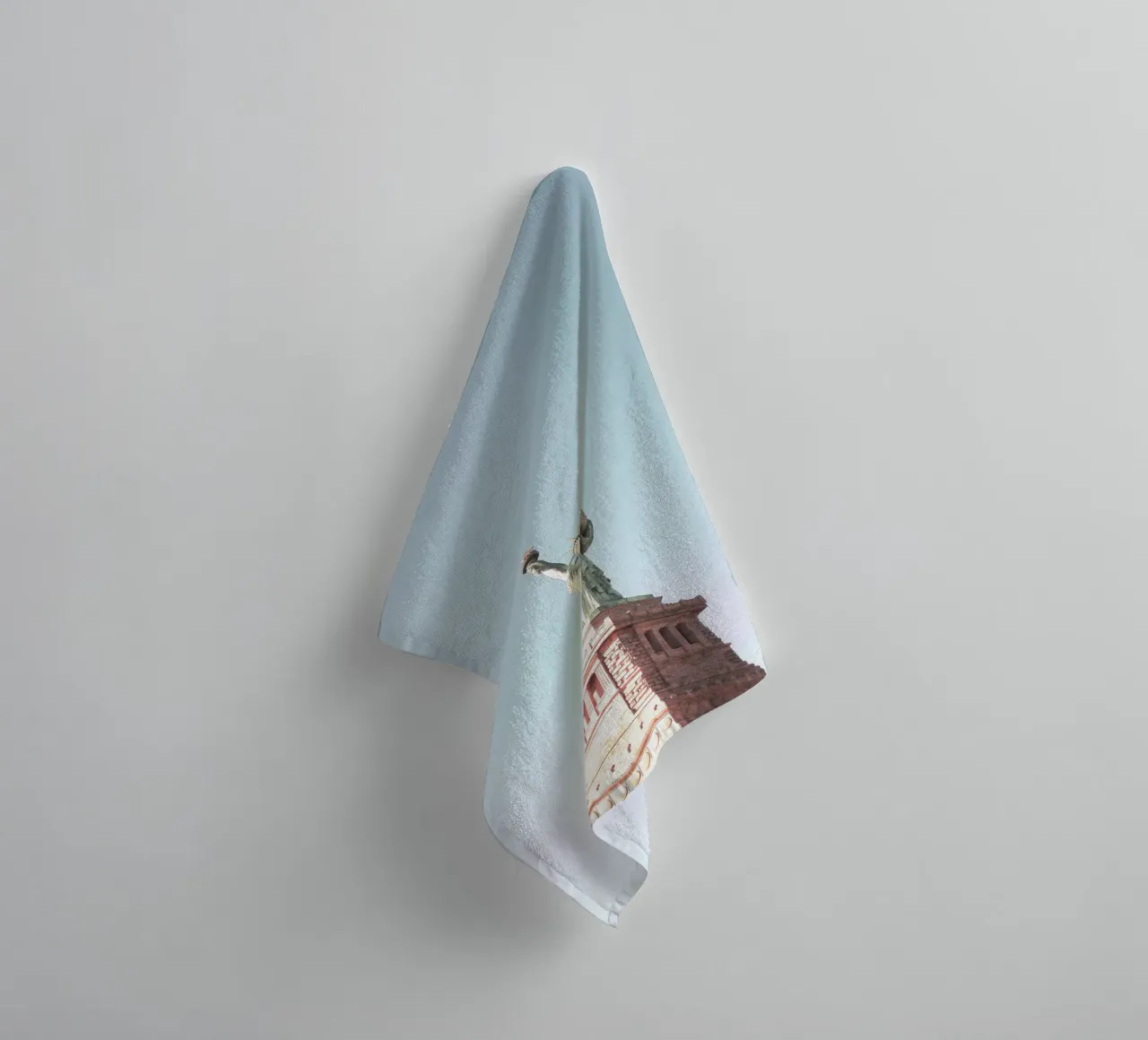 New York, USA I Statue of Liberty in pastel colours towel by Julie Travel Photography