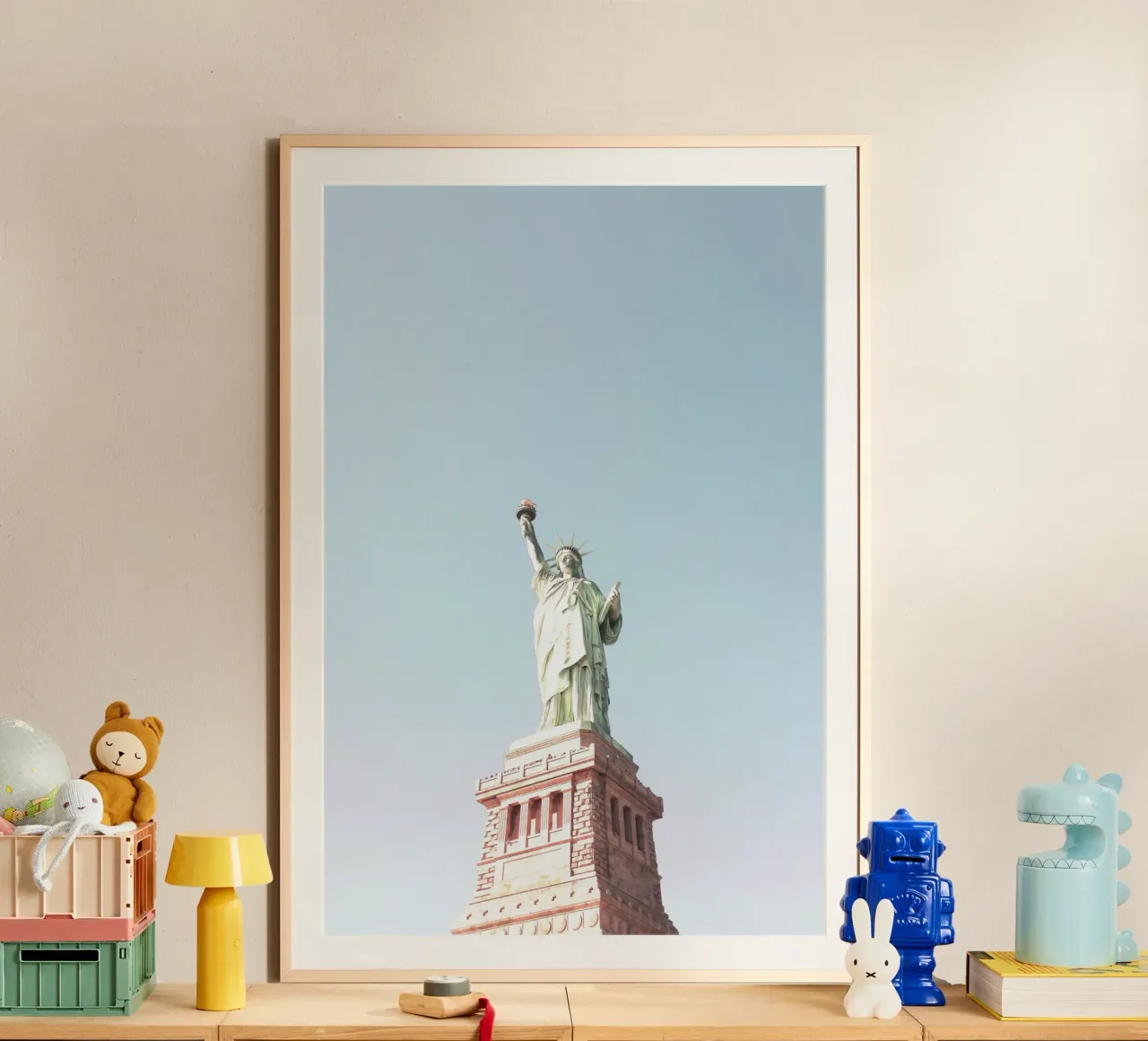 New York, USA I Statua della Libertà in colori pastello carta hahnemühle da Julie Travel Photography