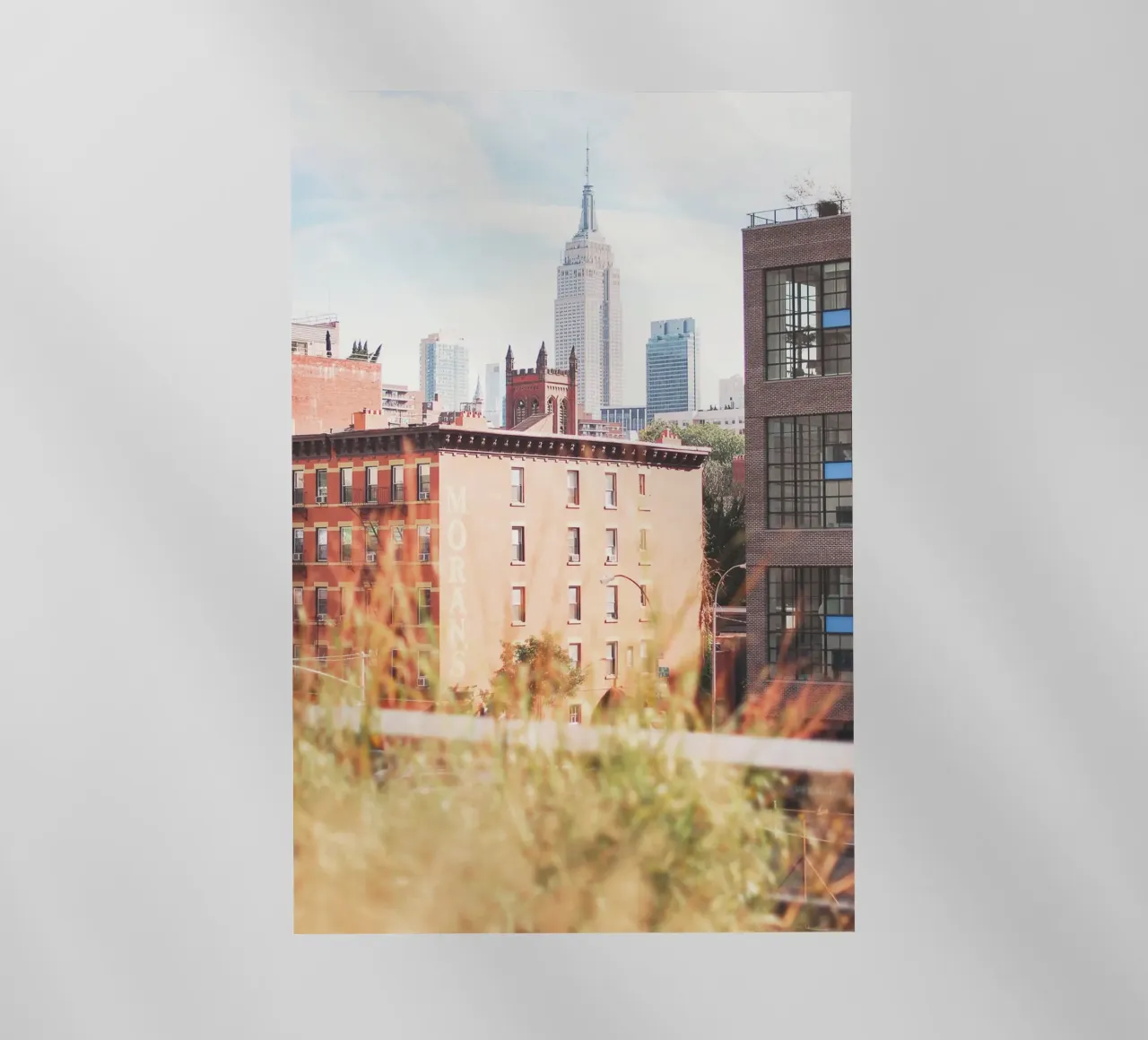 New York, USA I High Line sulla città con vista sullo skyline pellicola backlit da Julie Travel Photography