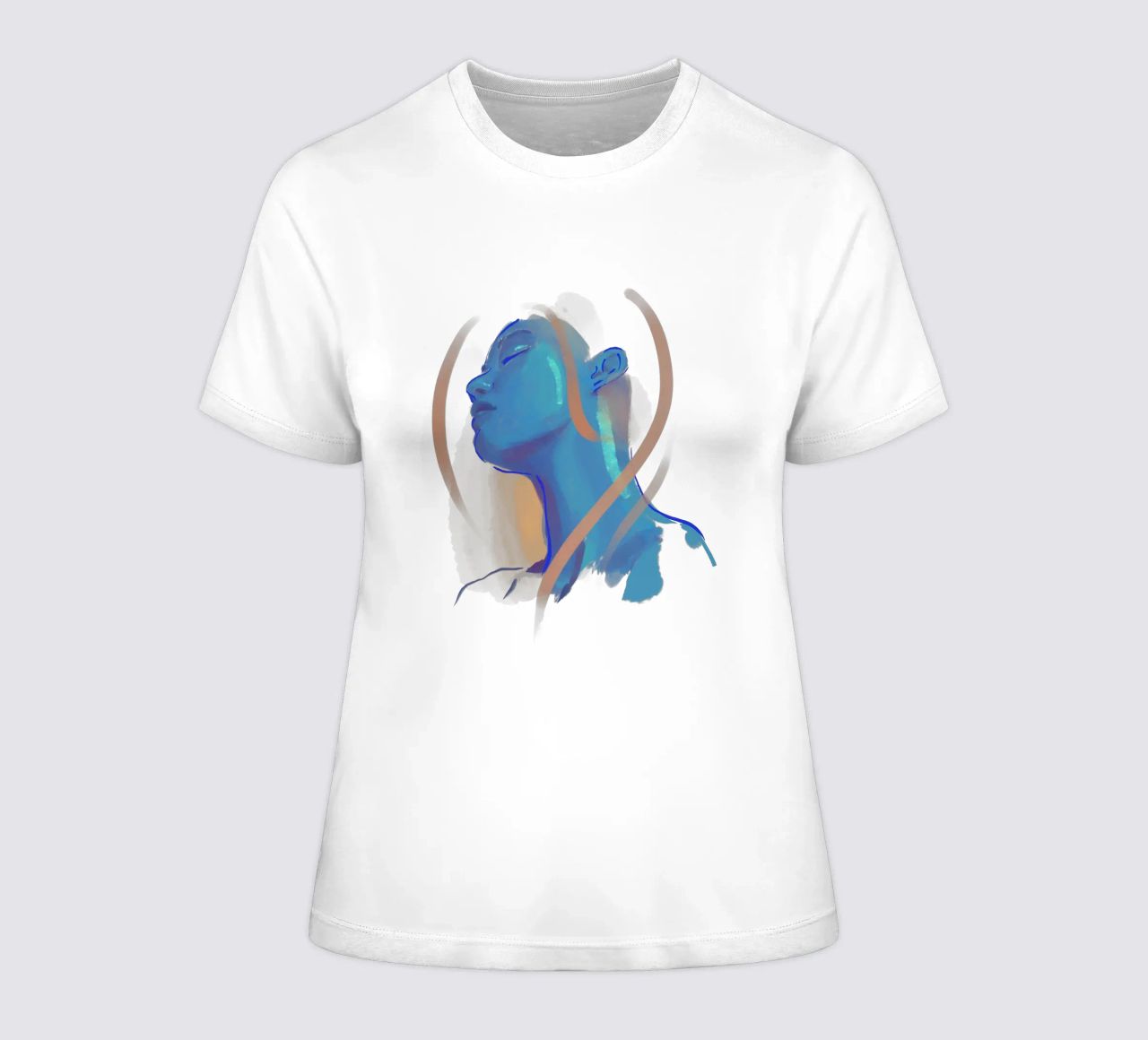 Azul women's fitted t-shirt by Klo~