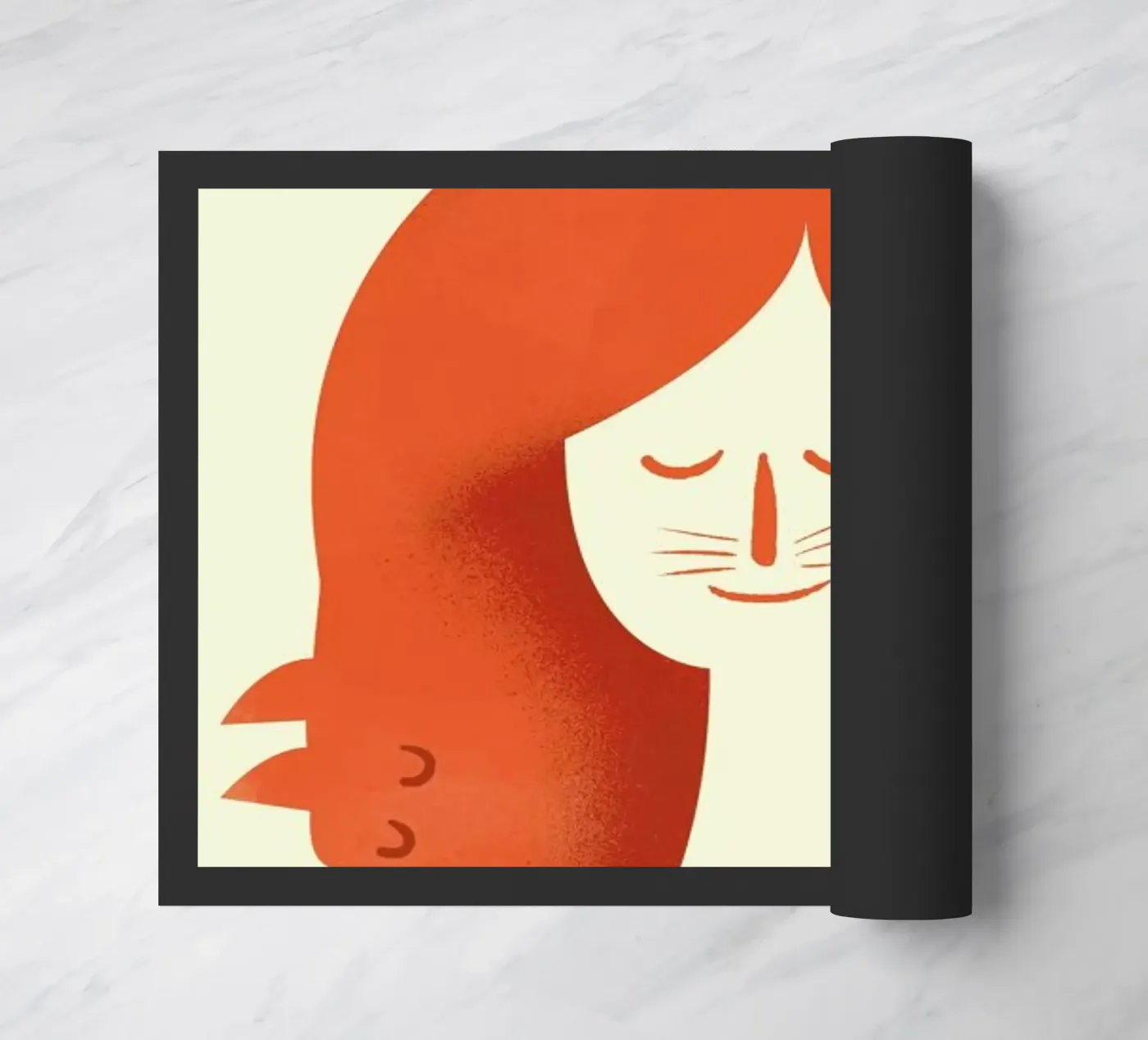 Fox Head doormat by Chris Wharton