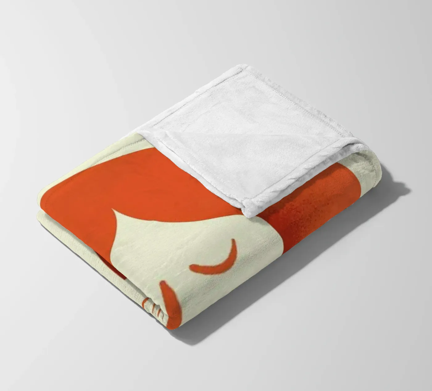 Fox Head fleece blanket by Chris Wharton