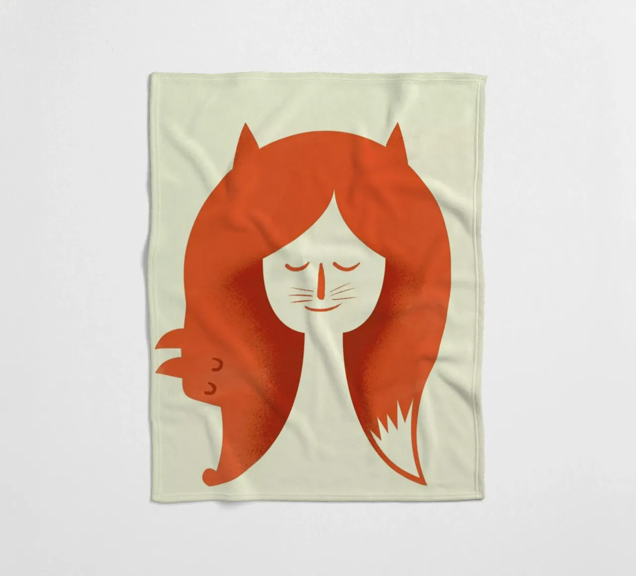 Fox Head Fleecedecke von Chris Wharton
