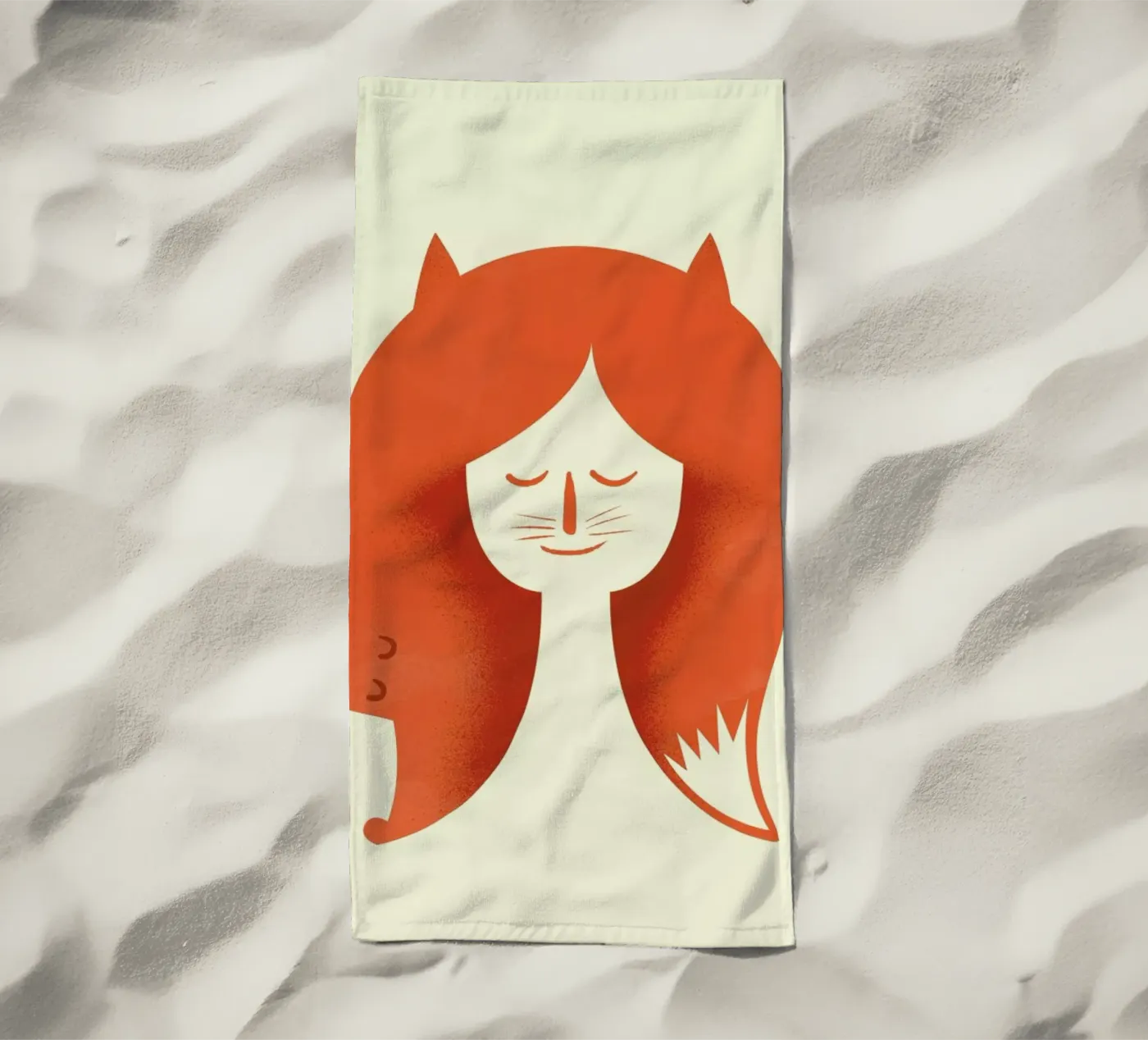 Fox Head beach towel by Chris Wharton