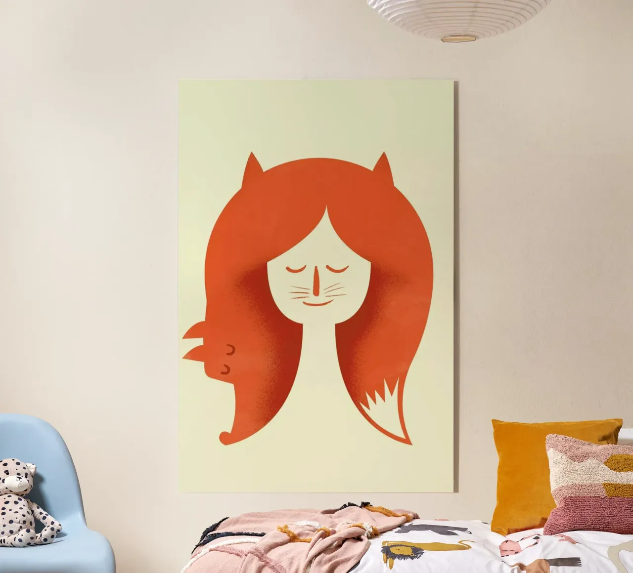 Fox Head acrylic glass by Chris Wharton