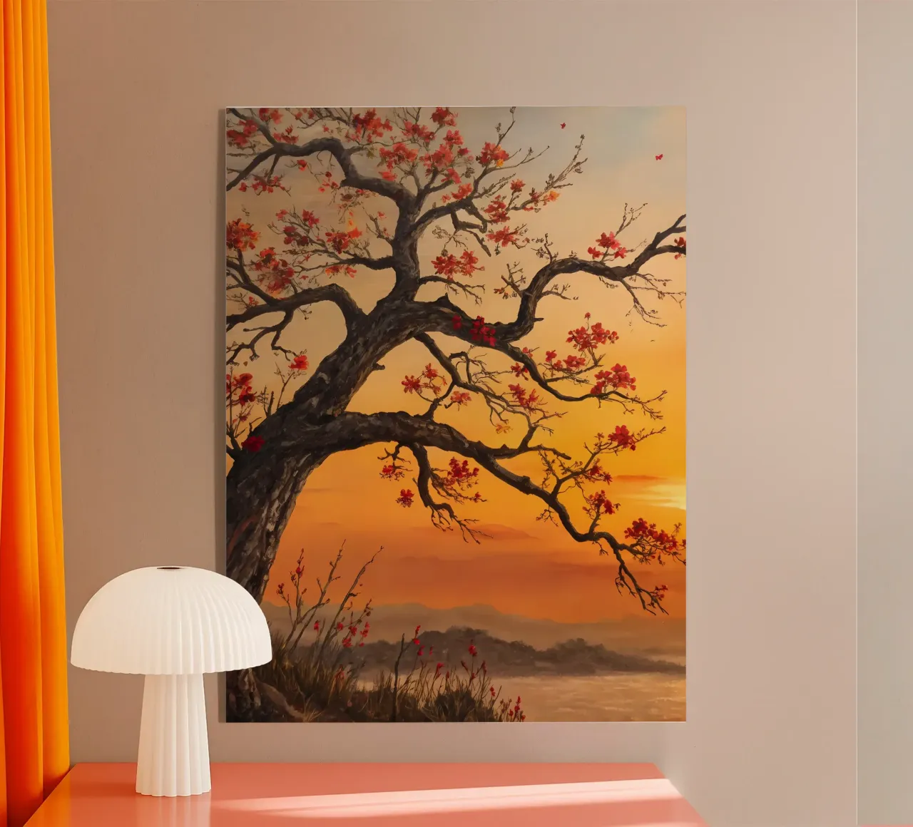Serenità cremisi plexiglass da Artistic-shop
