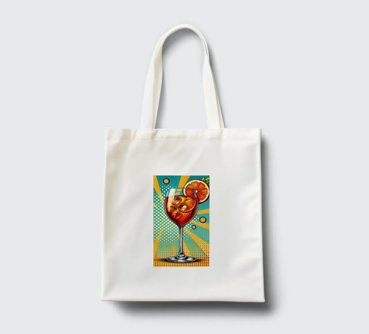 Aperol Pop Art borsa in juta da Digital Naive