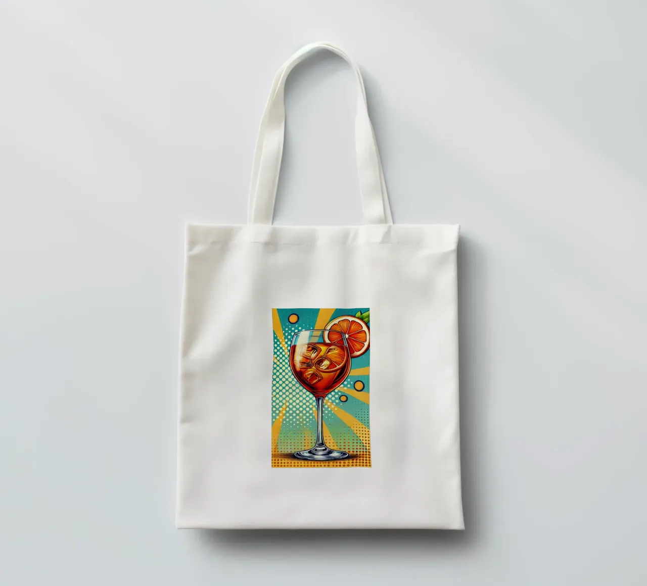 Aperol Pop Art borsa in juta da Digital Naive