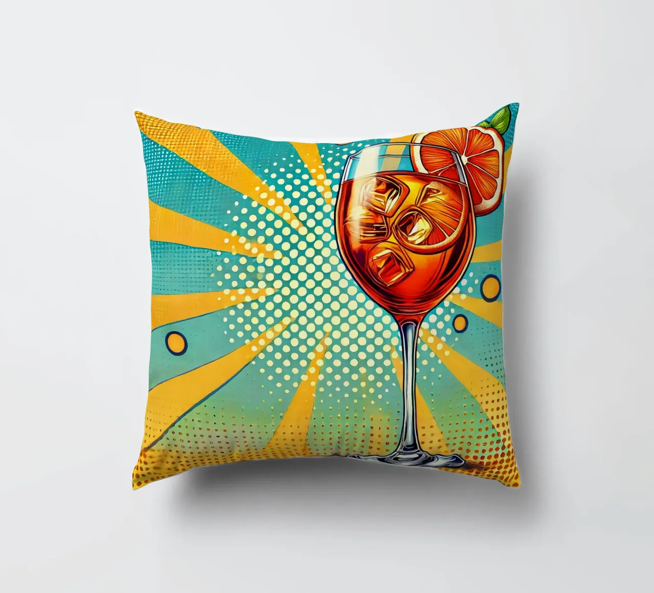 Aperol Pop Art cuscino da Digital Naive