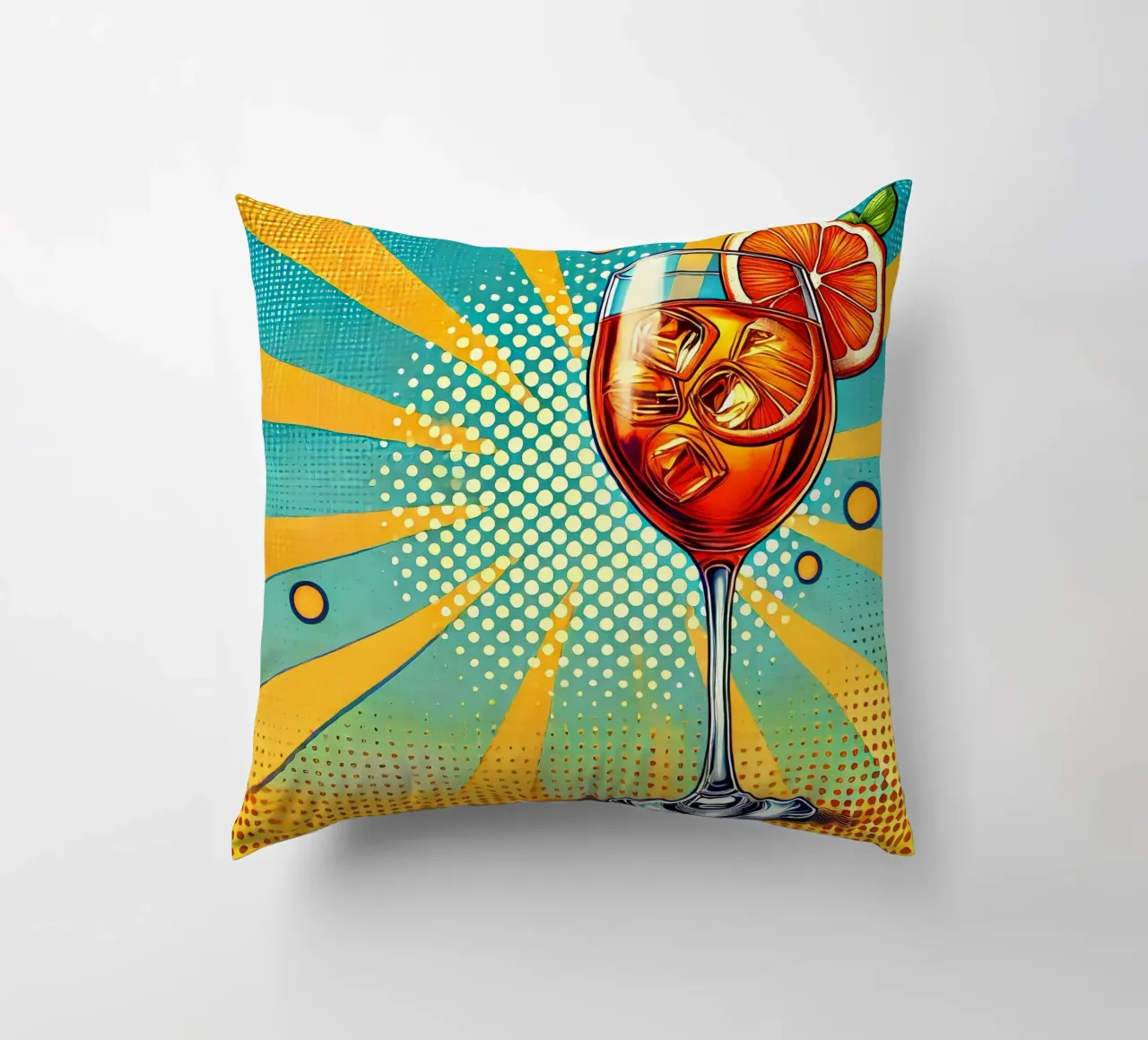 Aperol Pop Art cuscino da Digital Naive