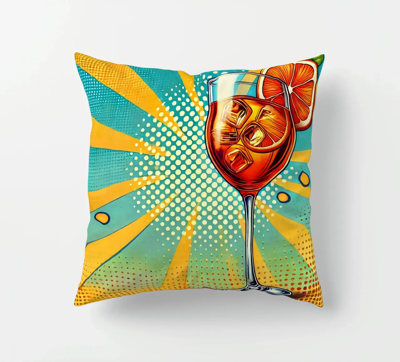 Aperol Pop Art cuscino da Digital Naive