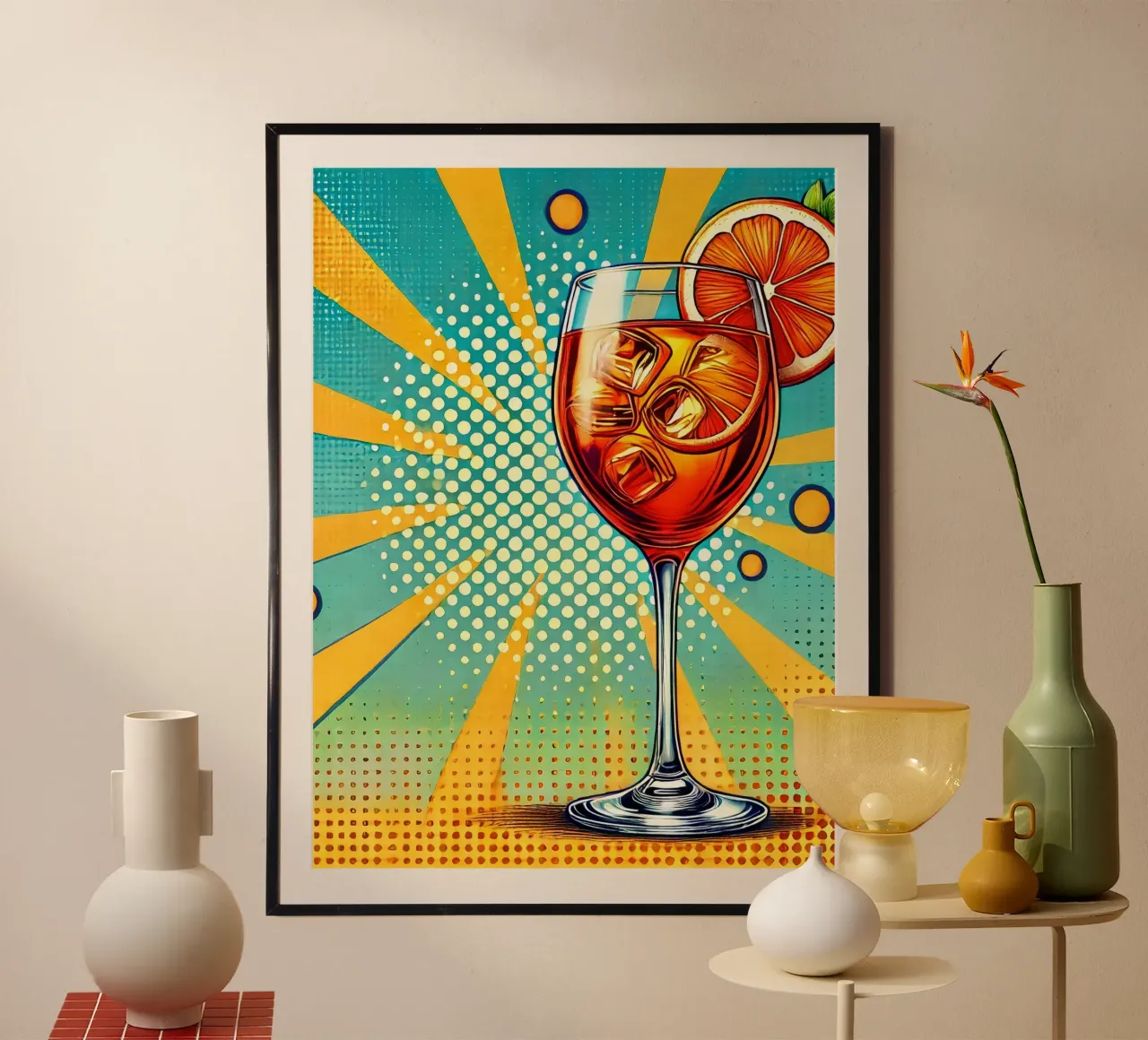 Aperol Pop Art carta hahnemühle da Digital Naive